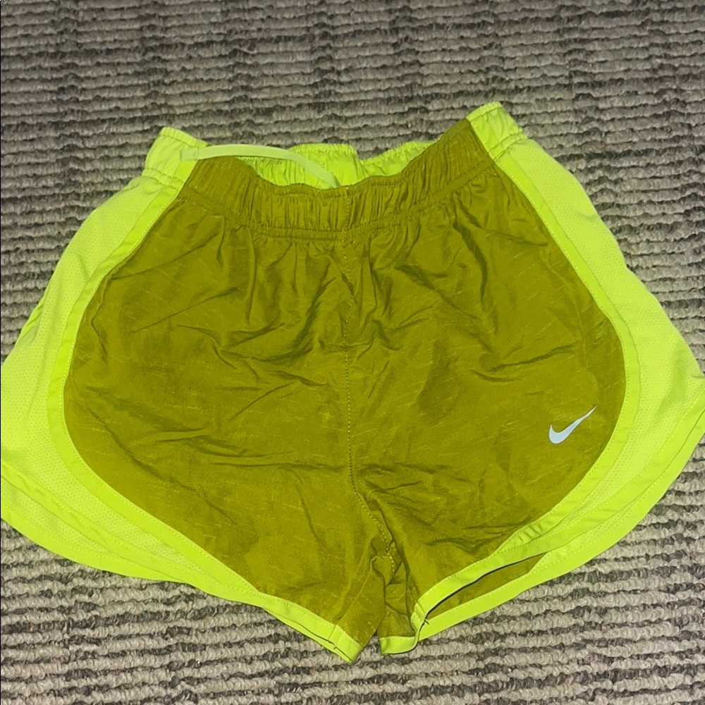 Nike Yellow Athletic Running Shorts
